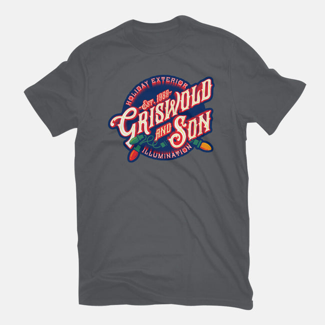 Griswold And Son Holiday Exterior Illumination-Womens-Fitted-Tee-mannypdesign
