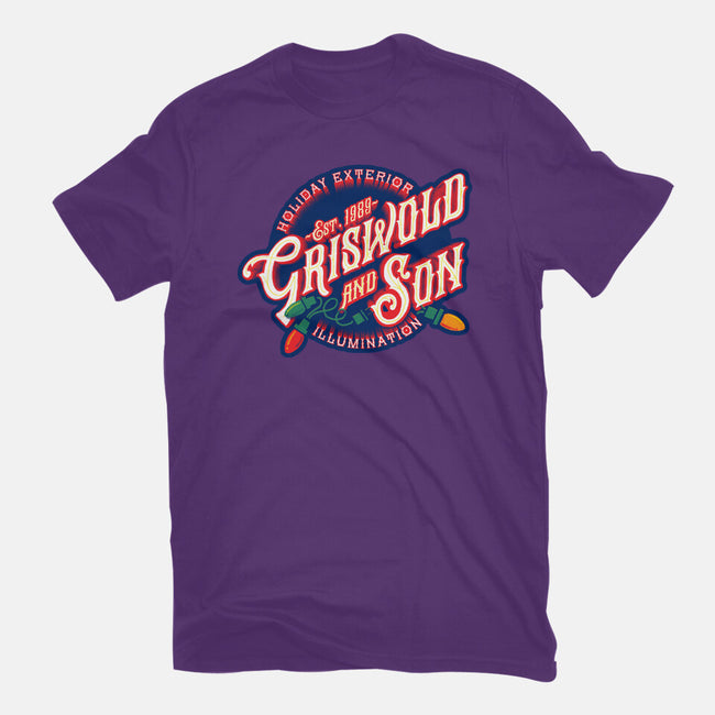 Griswold And Son Holiday Exterior Illumination-Womens-Fitted-Tee-mannypdesign