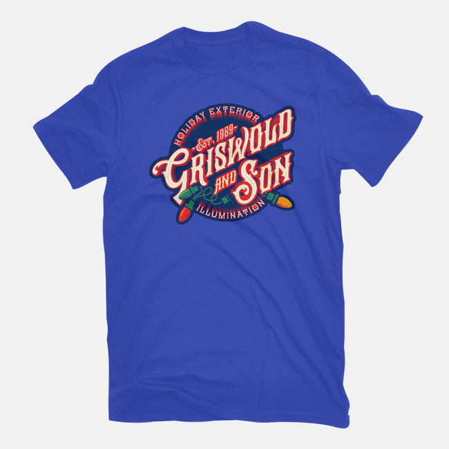 Griswold And Son Holiday Exterior Illumination-Womens-Fitted-Tee-mannypdesign