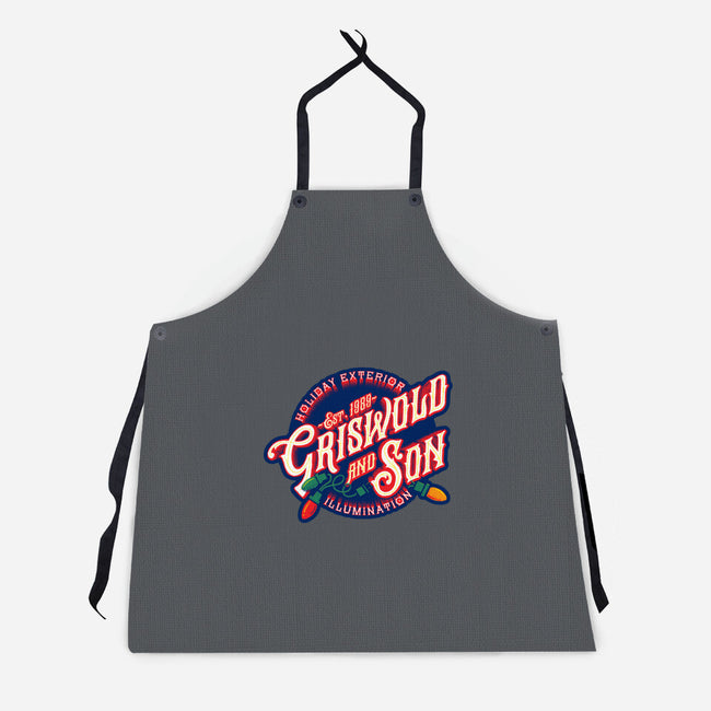 Griswold And Son Holiday Exterior Illumination-Unisex-Kitchen-Apron-mannypdesign