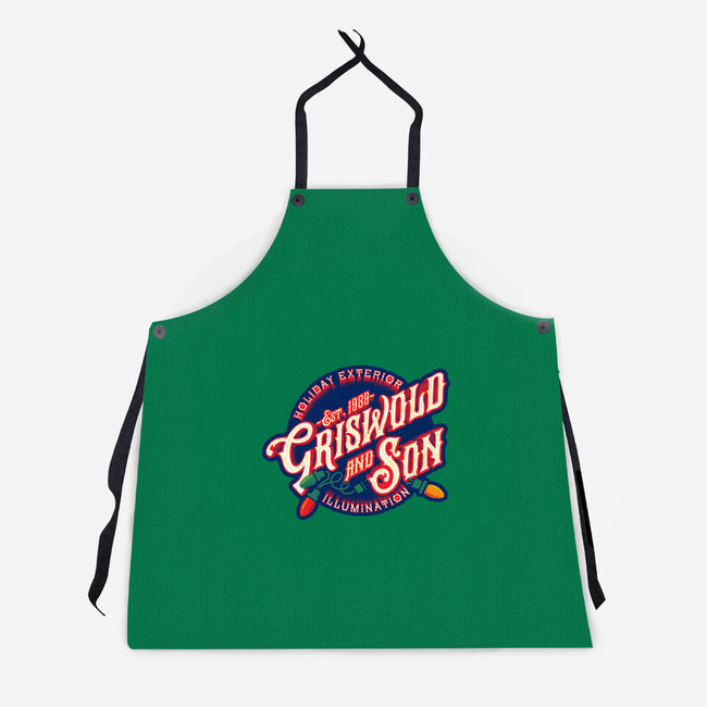 Griswold And Son Holiday Exterior Illumination-Unisex-Kitchen-Apron-mannypdesign