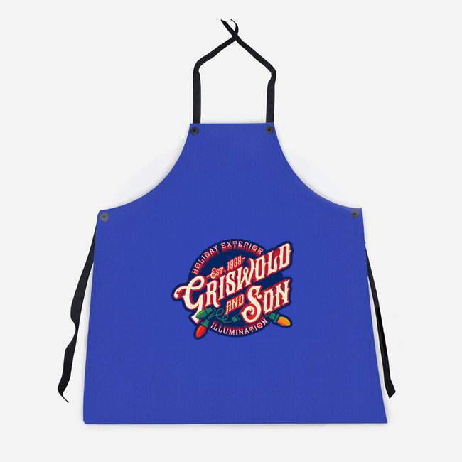Griswold And Son Holiday Exterior Illumination-Unisex-Kitchen-Apron-mannypdesign