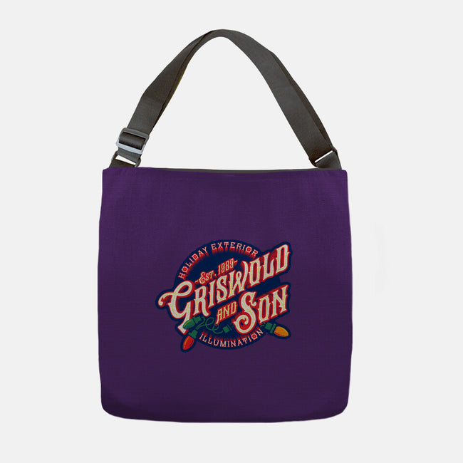 Griswold And Son Holiday Exterior Illumination-None-Adjustable Tote-Bag-mannypdesign