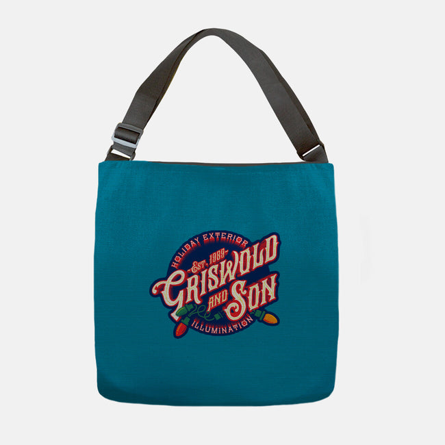Griswold And Son Holiday Exterior Illumination-None-Adjustable Tote-Bag-mannypdesign