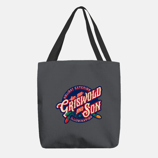 Griswold And Son Holiday Exterior Illumination-None-Basic Tote-Bag-mannypdesign