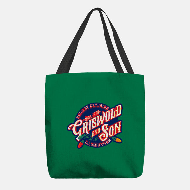 Griswold And Son Holiday Exterior Illumination-None-Basic Tote-Bag-mannypdesign