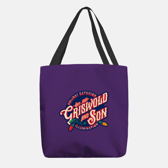 Griswold And Son Holiday Exterior Illumination-None-Basic Tote-Bag-mannypdesign
