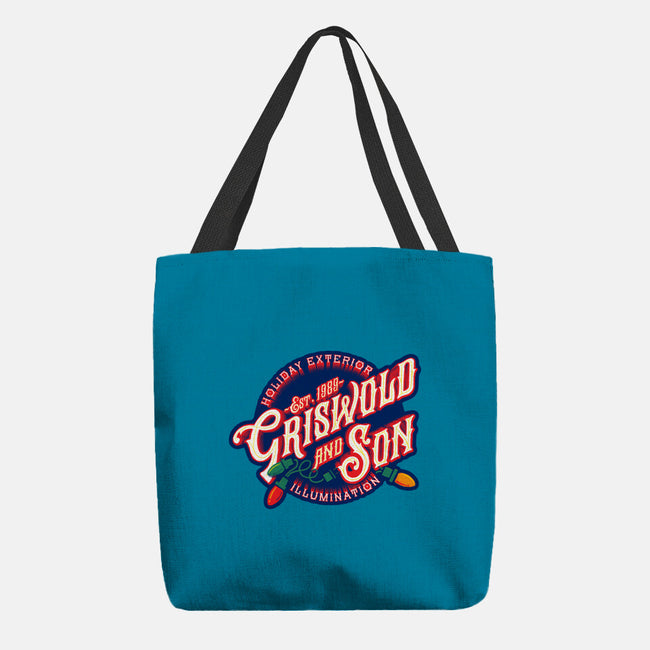 Griswold And Son Holiday Exterior Illumination-None-Basic Tote-Bag-mannypdesign
