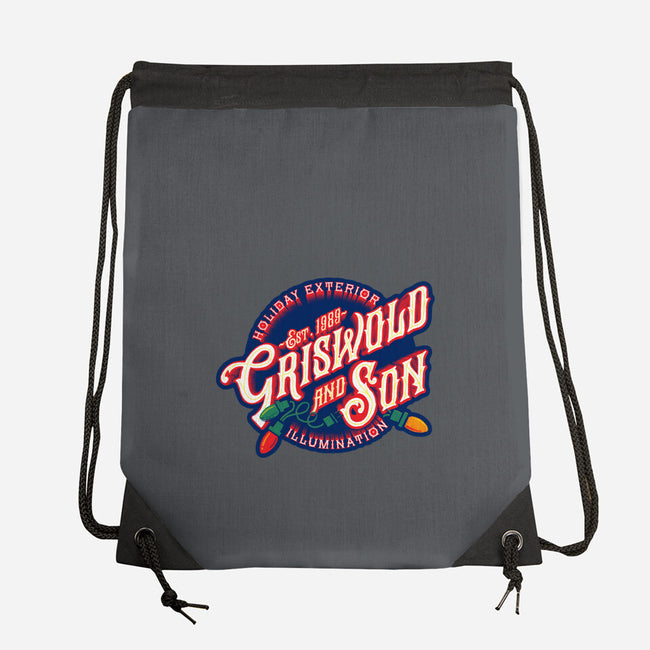 Griswold And Son Holiday Exterior Illumination-None-Drawstring-Bag-mannypdesign
