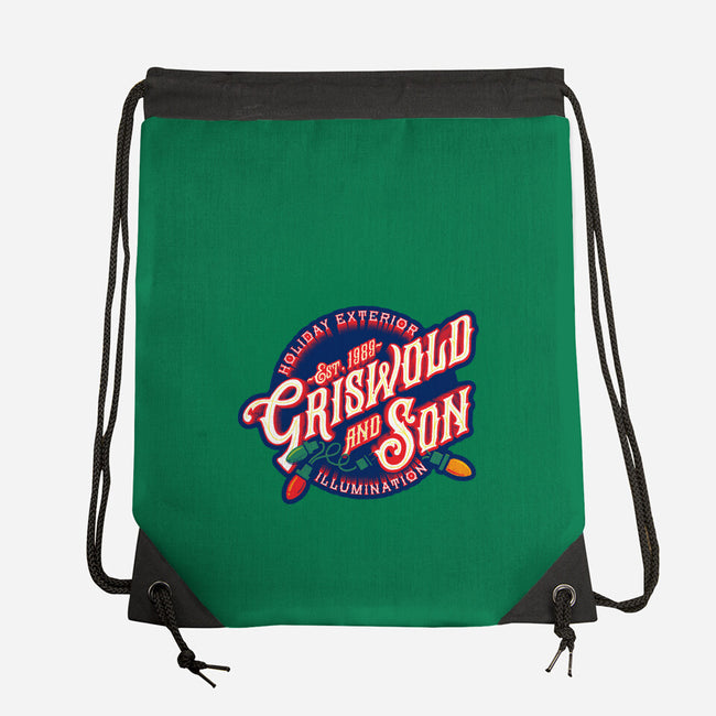 Griswold And Son Holiday Exterior Illumination-None-Drawstring-Bag-mannypdesign