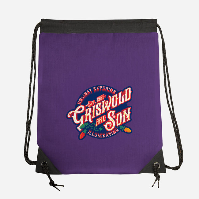 Griswold And Son Holiday Exterior Illumination-None-Drawstring-Bag-mannypdesign