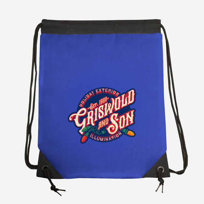 Griswold And Son Holiday Exterior Illumination-None-Drawstring-Bag-mannypdesign