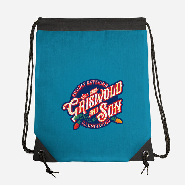 Griswold And Son Holiday Exterior Illumination-None-Drawstring-Bag-mannypdesign