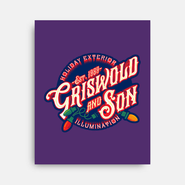 Griswold And Son Holiday Exterior Illumination-None-Stretched-Canvas-mannypdesign