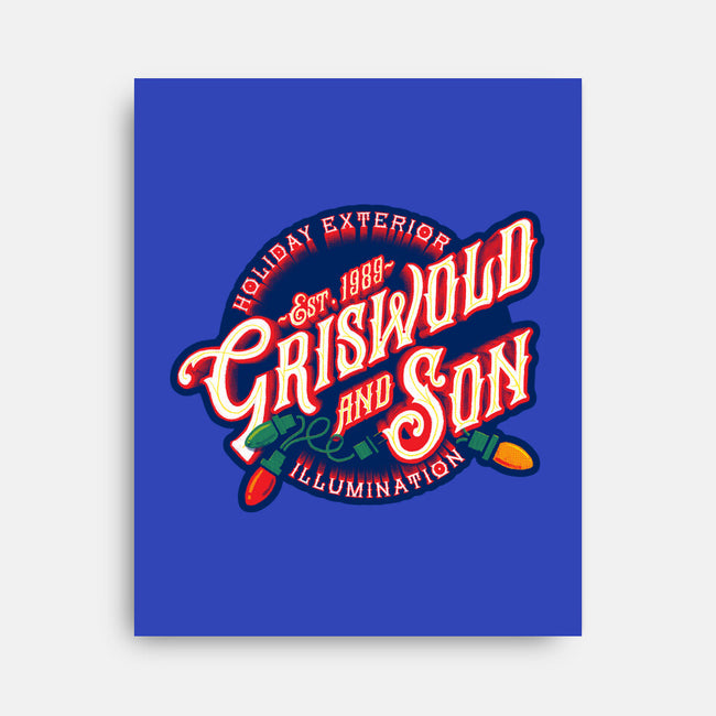 Griswold And Son Holiday Exterior Illumination-None-Stretched-Canvas-mannypdesign