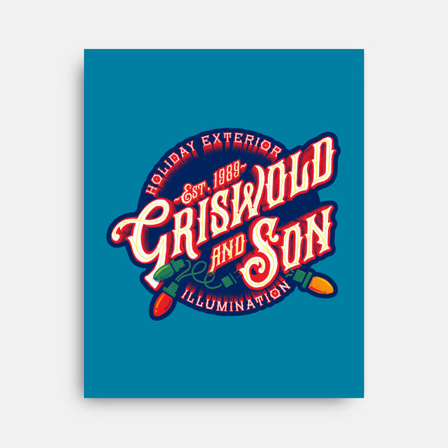 Griswold And Son Holiday Exterior Illumination-None-Stretched-Canvas-mannypdesign