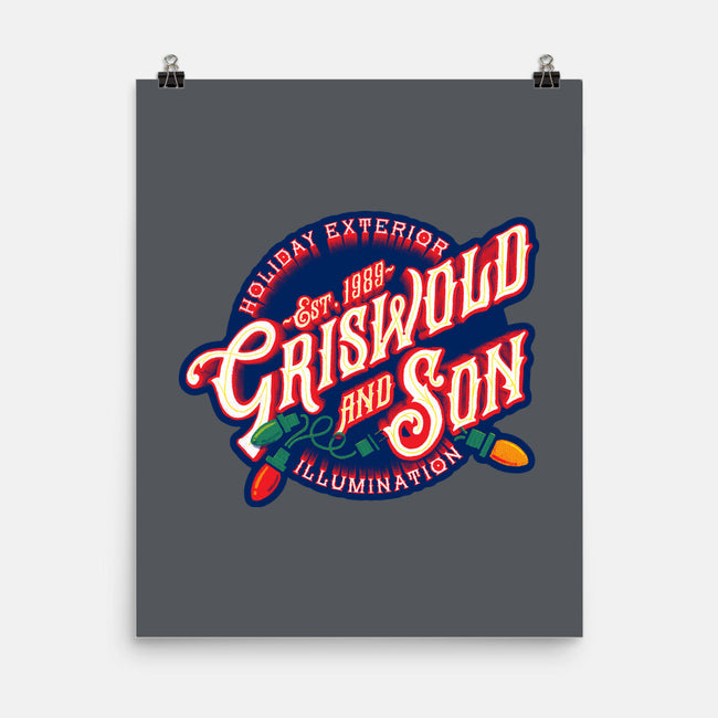Griswold And Son Holiday Exterior Illumination-None-Matte-Poster-mannypdesign