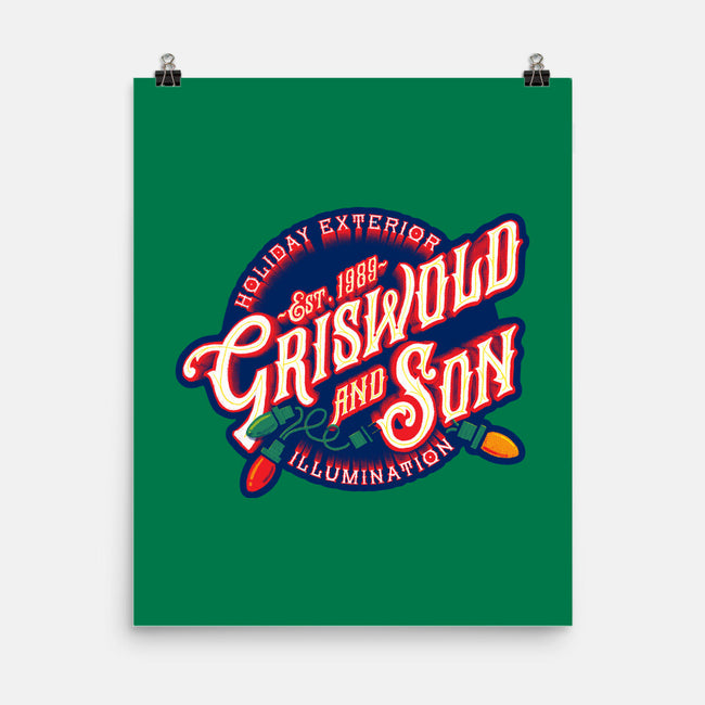 Griswold And Son Holiday Exterior Illumination-None-Matte-Poster-mannypdesign