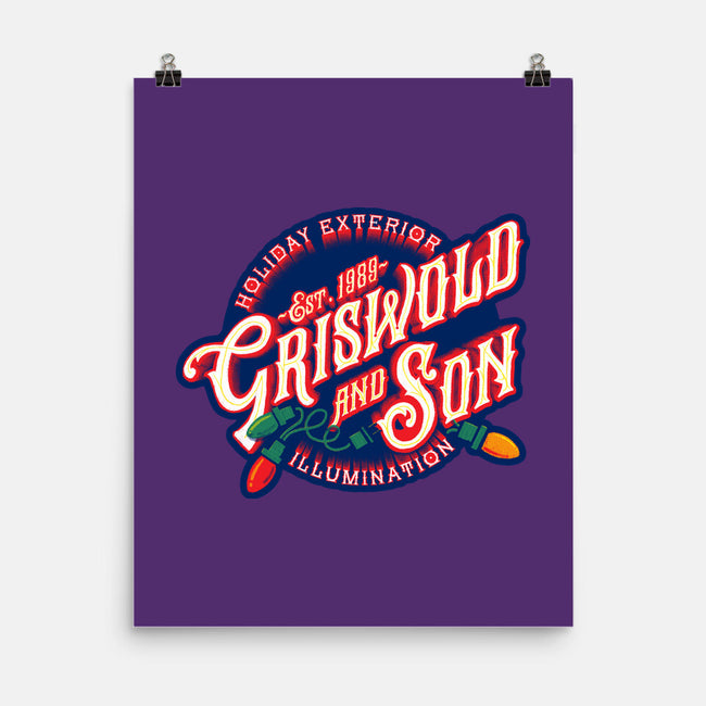 Griswold And Son Holiday Exterior Illumination-None-Matte-Poster-mannypdesign