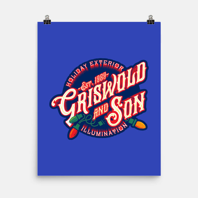 Griswold And Son Holiday Exterior Illumination-None-Matte-Poster-mannypdesign