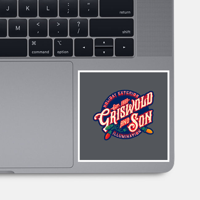 Griswold And Son Holiday Exterior Illumination-None-Glossy-Sticker-mannypdesign