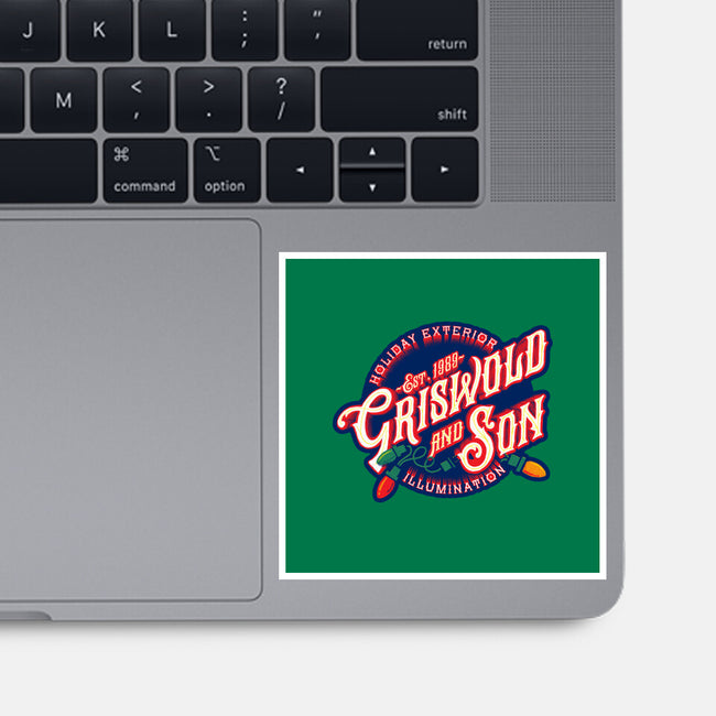 Griswold And Son Holiday Exterior Illumination-None-Glossy-Sticker-mannypdesign