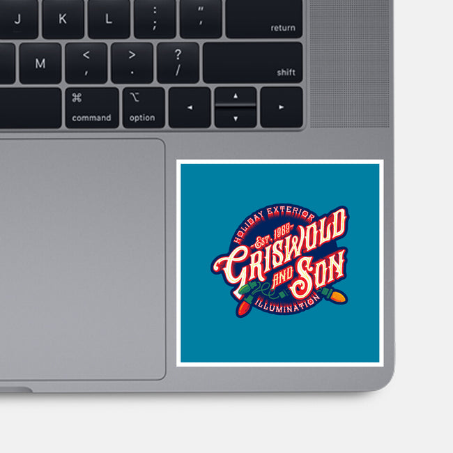 Griswold And Son Holiday Exterior Illumination-None-Glossy-Sticker-mannypdesign