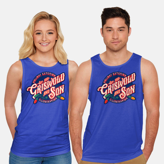 Griswold And Son Holiday Exterior Illumination-Unisex-Basic-Tank-mannypdesign
