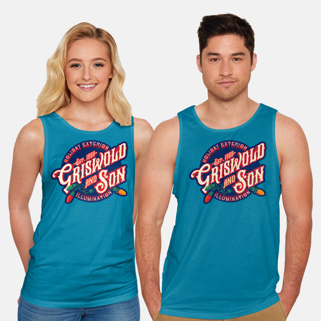 Griswold And Son Holiday Exterior Illumination-Unisex-Basic-Tank-mannypdesign