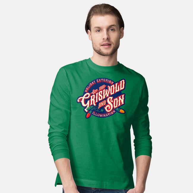 Griswold And Son Holiday Exterior Illumination-Mens-Long Sleeved-Tee-mannypdesign