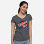 Griswold And Son Holiday Exterior Illumination-Womens-V-Neck-Tee-mannypdesign