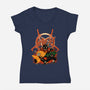 Three Slayers-Womens-V-Neck-Tee-rmatix