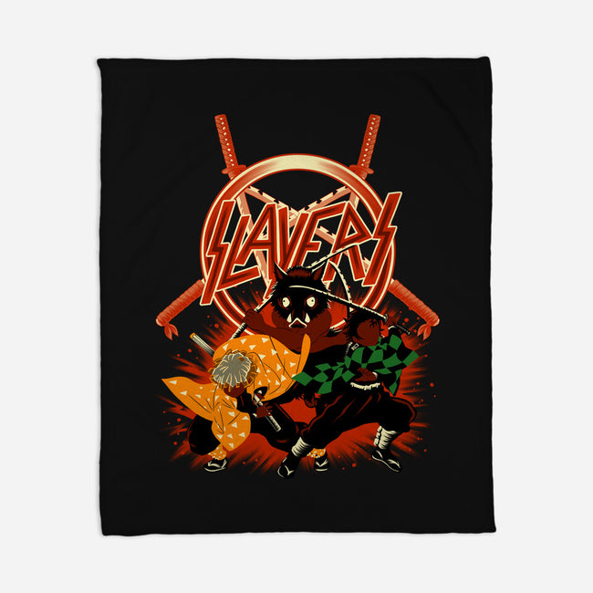 Three Slayers-None-Fleece-Blanket-rmatix