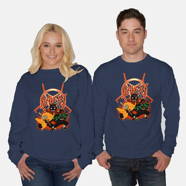 Three Slayers-Unisex-Crew Neck-Sweatshirt-rmatix