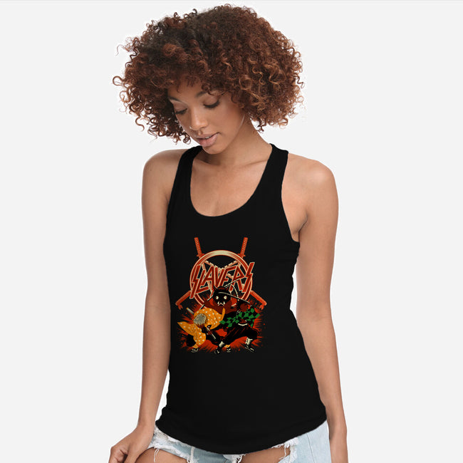 Three Slayers-Womens-Racerback-Tank-rmatix