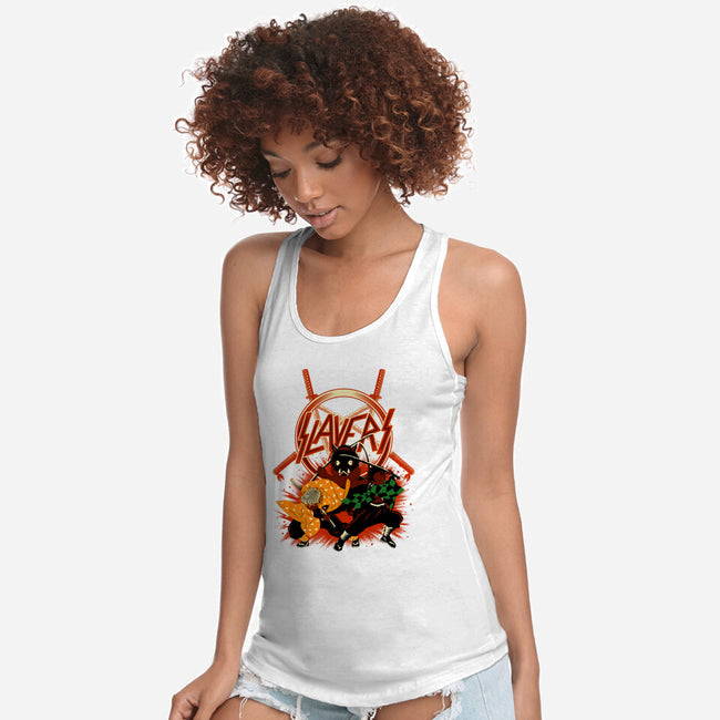 Three Slayers-Womens-Racerback-Tank-rmatix