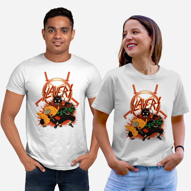 Three Slayers-Unisex-Basic-Tee-rmatix