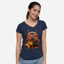 Three Slayers-Womens-V-Neck-Tee-rmatix