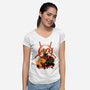 Three Slayers-Womens-V-Neck-Tee-rmatix