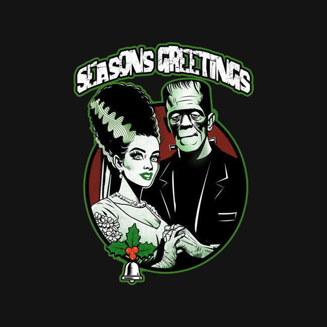 Seasons Greetings Frankie And Bride-Mens-Basic-Tee-palmstreet