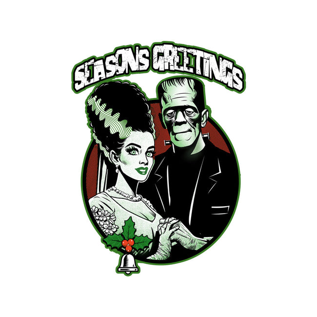 Seasons Greetings Frankie And Bride-None-Stretched-Canvas-palmstreet