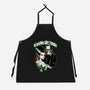 Seasons Greetings Frankie And Bride-Unisex-Kitchen-Apron-palmstreet