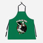 Seasons Greetings Frankie And Bride-Unisex-Kitchen-Apron-palmstreet