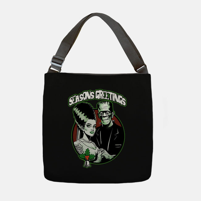 Seasons Greetings Frankie And Bride-None-Adjustable Tote-Bag-palmstreet