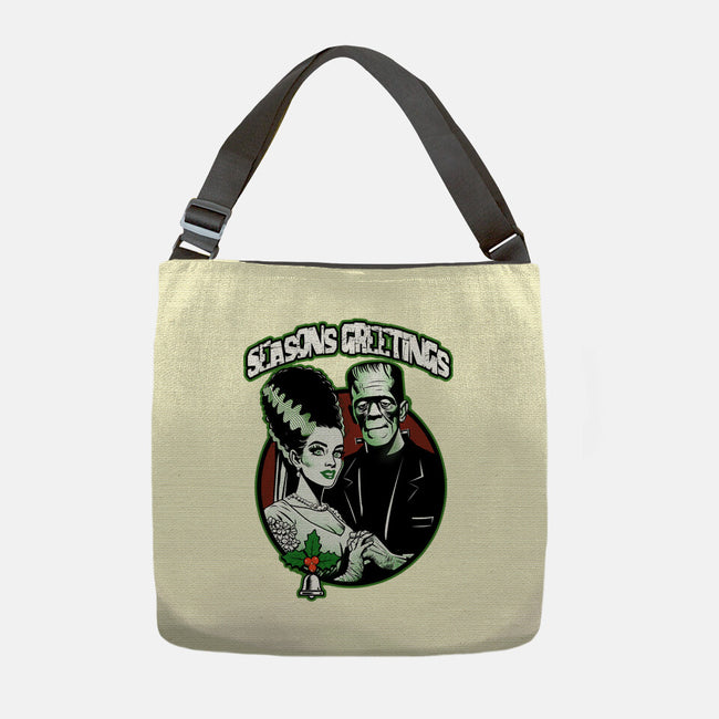 Seasons Greetings Frankie And Bride-None-Adjustable Tote-Bag-palmstreet