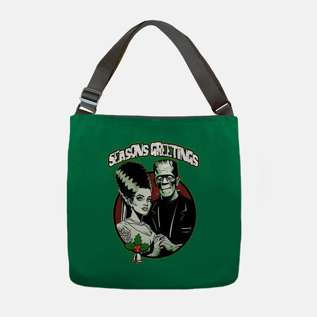 Seasons Greetings Frankie And Bride-None-Adjustable Tote-Bag-palmstreet
