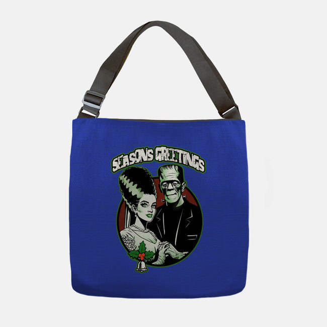 Seasons Greetings Frankie And Bride-None-Adjustable Tote-Bag-palmstreet