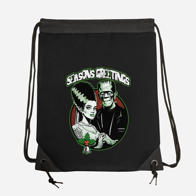 Seasons Greetings Frankie And Bride-None-Drawstring-Bag-palmstreet