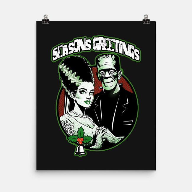 Seasons Greetings Frankie And Bride-None-Matte-Poster-palmstreet
