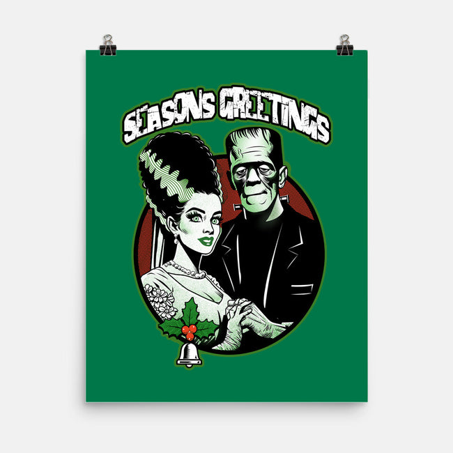 Seasons Greetings Frankie And Bride-None-Matte-Poster-palmstreet